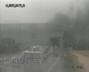 A8 véhicule en feu