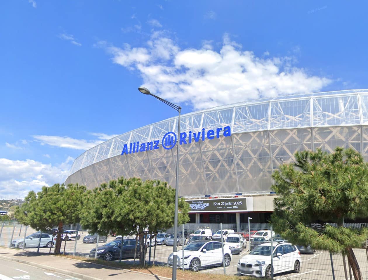 Allianz Riviera JO 2024 Bleus contre Gibraltar ( Les Bleus Gibraltar Mylène Farmer Allianz riviera