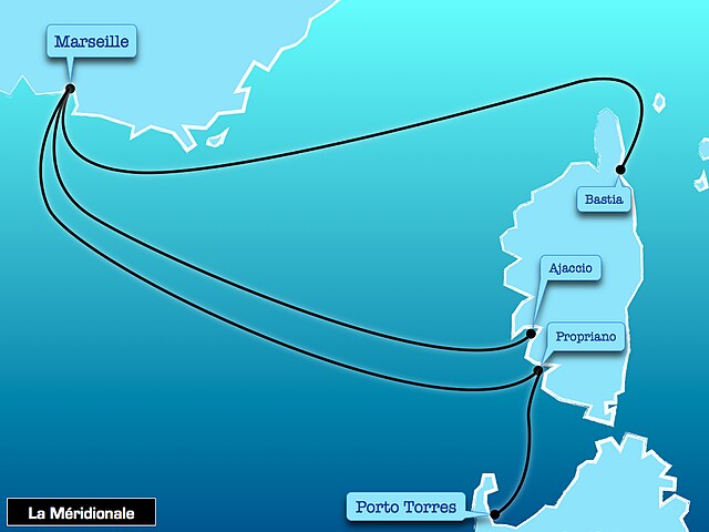 ligne maritime Toulon-Corse
