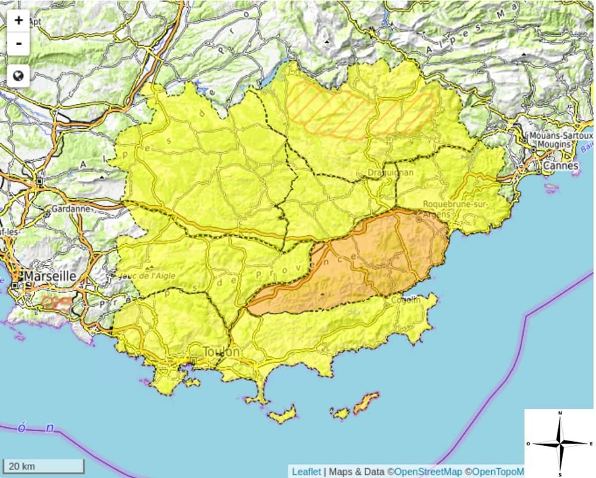 risque feu forêt var 27 juillet