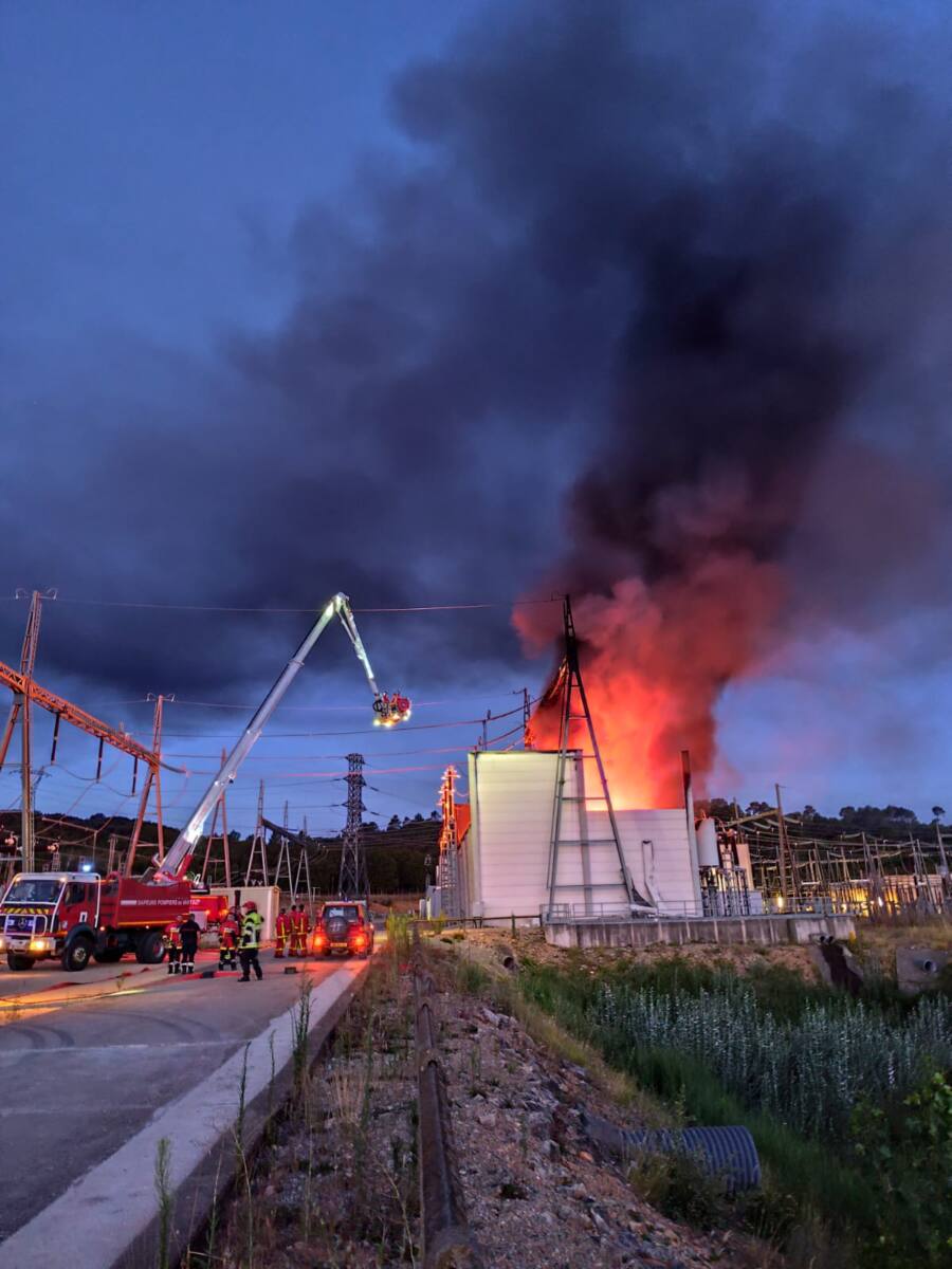 incendie transformateur électrique à Vinon-sur-Verdon