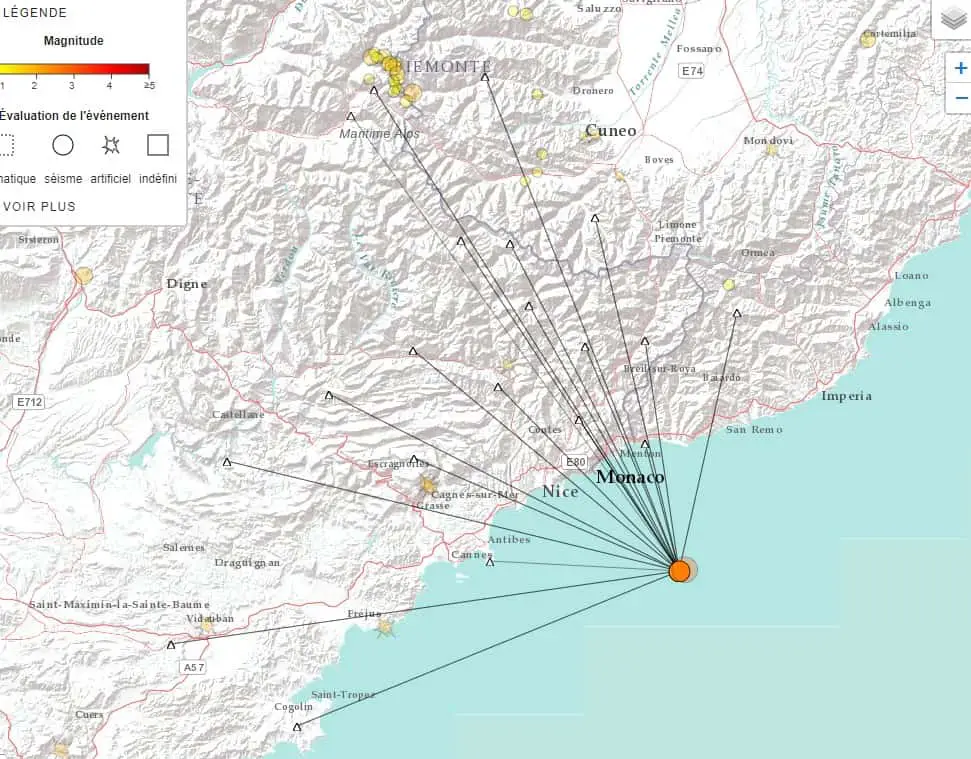 Deux séismes Alpes-Maritimes