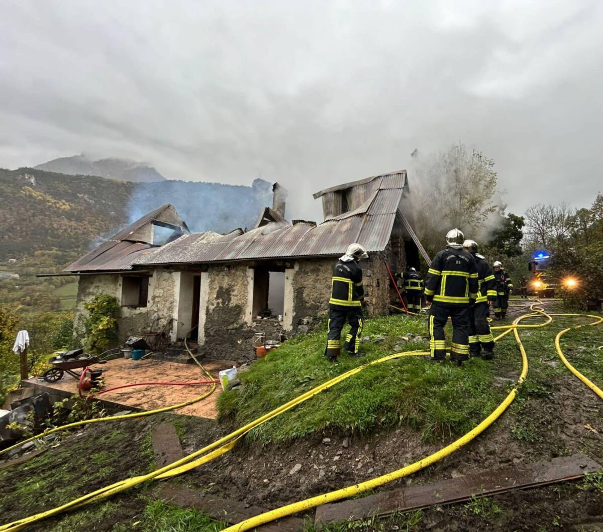 Incendie à Saint-Martin-d’Entraunes