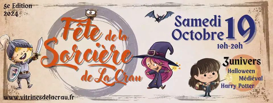 La Fête de la Sorcière à La Crau revient le 19 octobre avec un programme complet d’animations gratuites pour toute la famille.