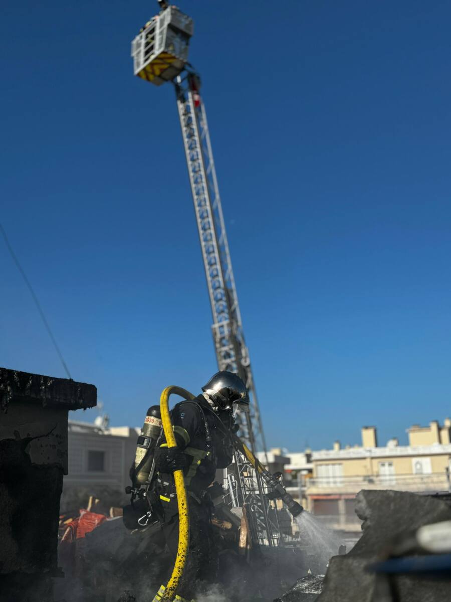 Incendie de toiture à Antibes