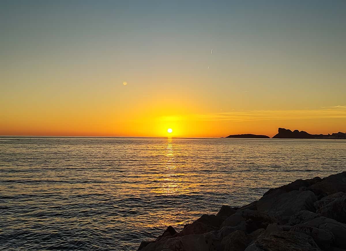 Janvier 2025 record de chaleur couchers de soleil hiver Var