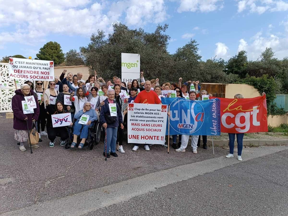 MGEN en grève Saint-Cyr-sur-Mer