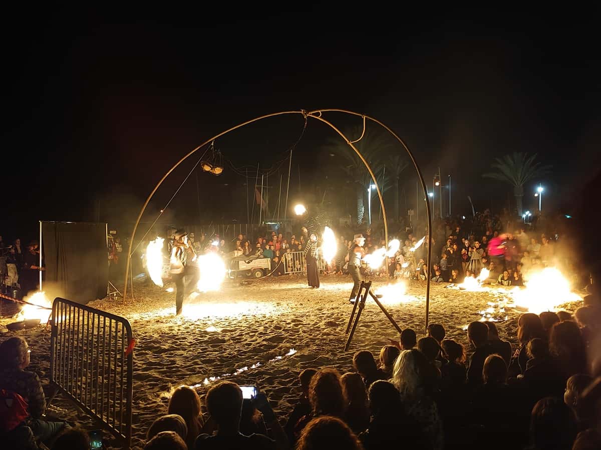 spectacle de feu Saint-Cyr-sur-Mer