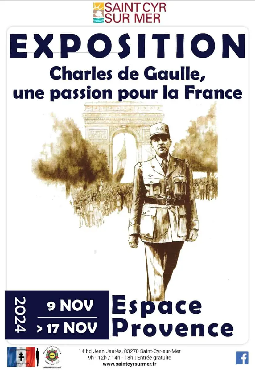 Saint-Cyr-sur-Mer : inauguration de l’exposition « Charles de Gaulle, une passion pour la France »