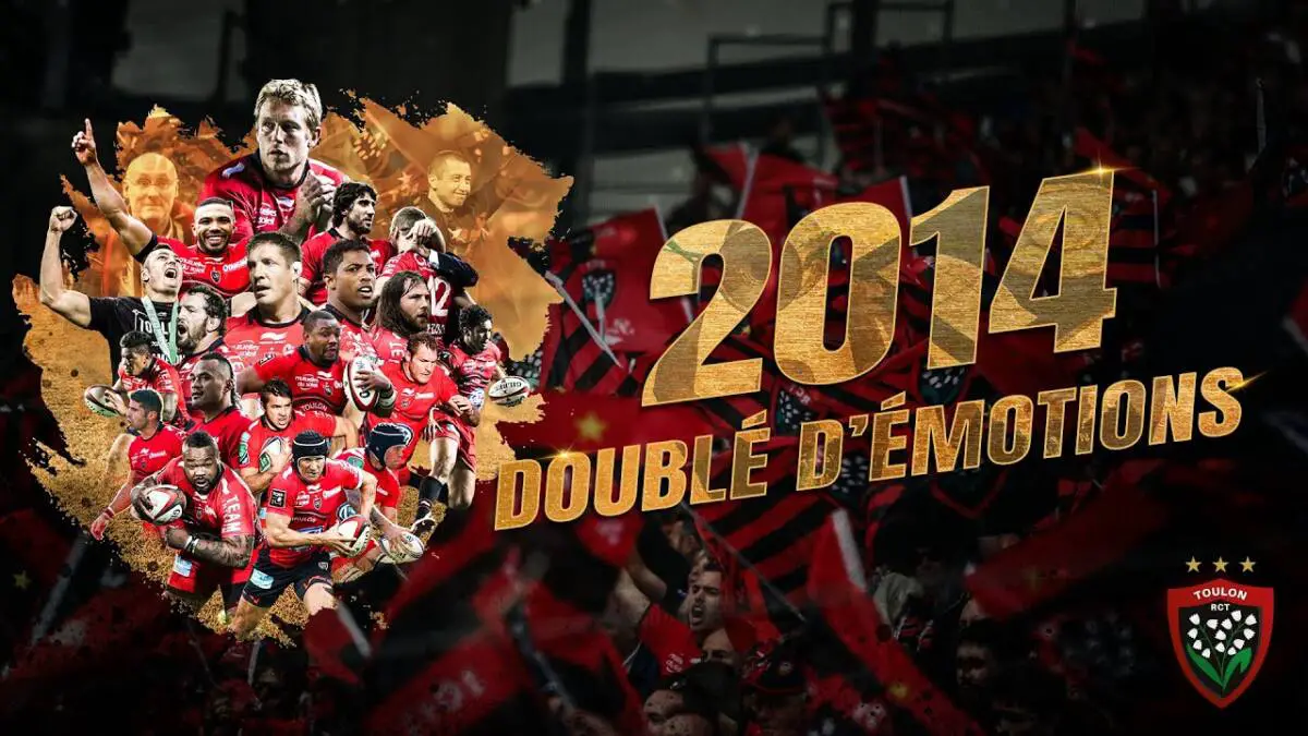 Le RC Toulon célèbre les 10 ans de son doublé Top 14 – H-Cup avec un documentaire inédit de 1h30. Une immersion unique dans une saison historique.