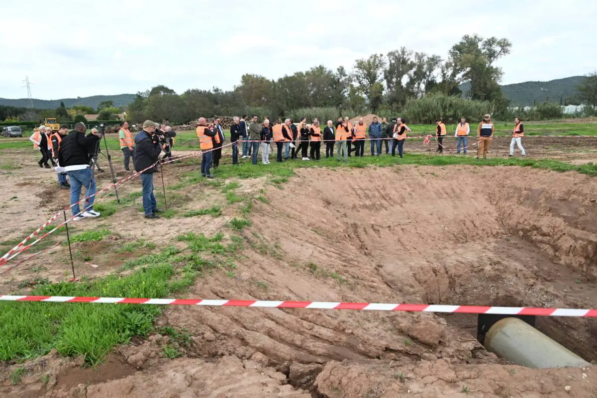 Hyères : visite de chantier pour les travaux de protection contre les inondations du quartier de l’Oratoire