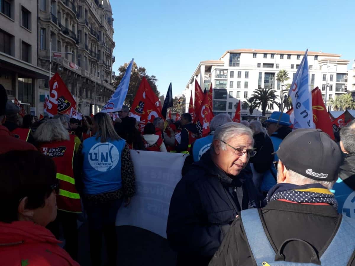 Manifestation à Toulon des fonctionnaires