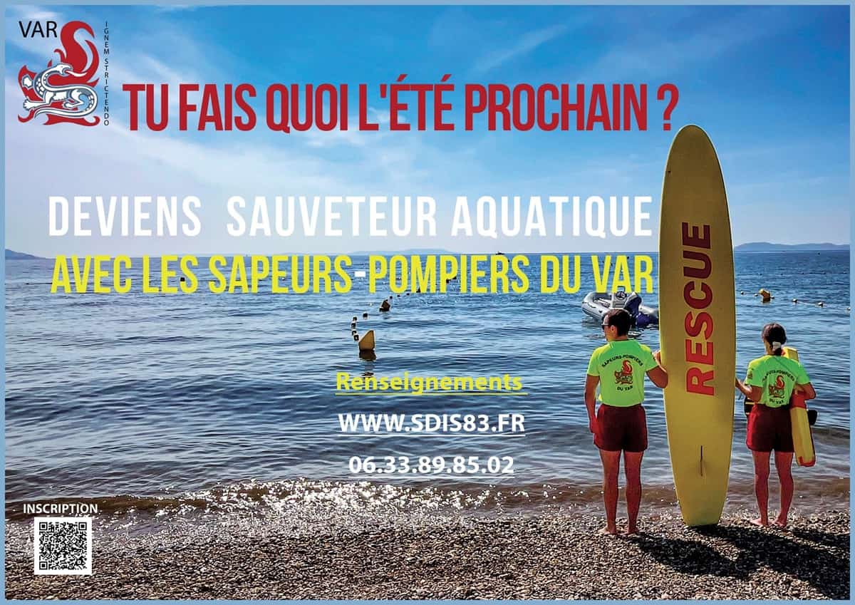 sauveteur aquatique Var 2025