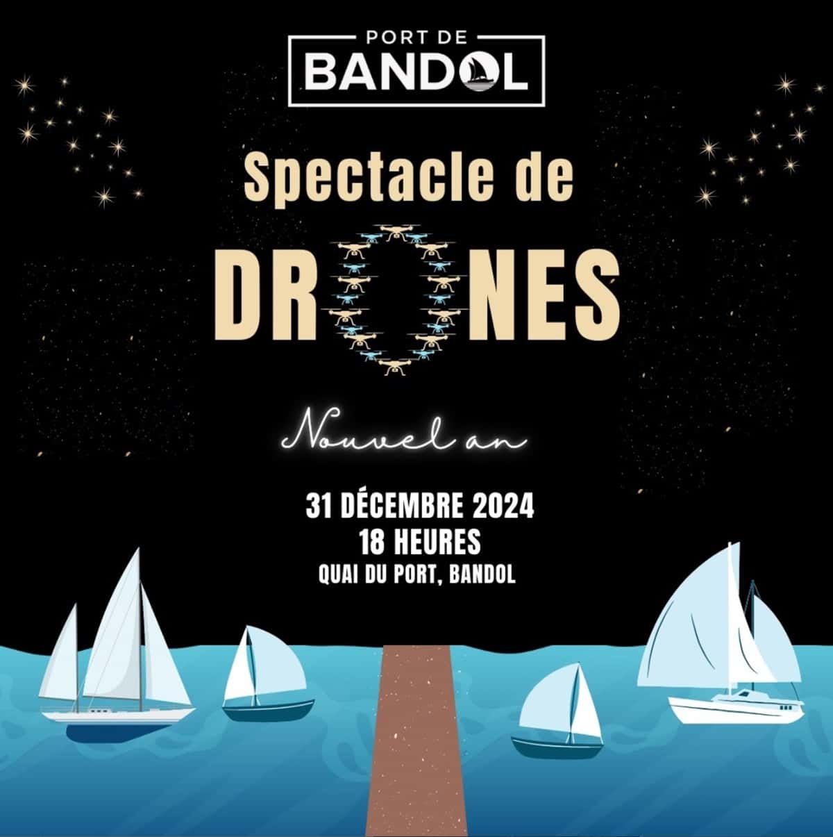 drones Bandol 31 décembre