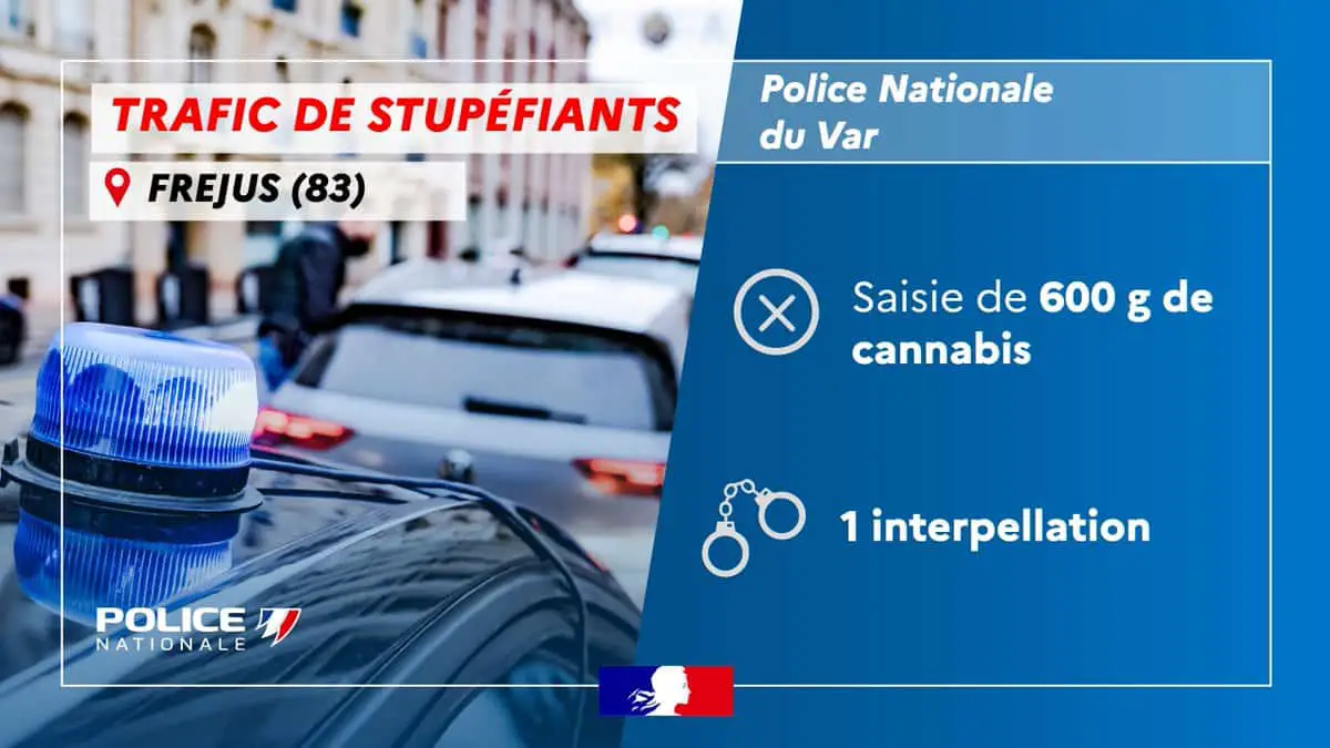 Fréjus interpellation pour trafic