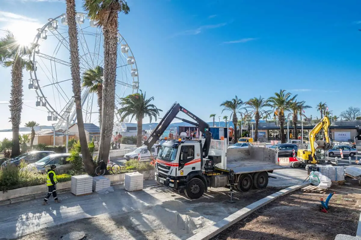 travaux de la Promenade des Bains