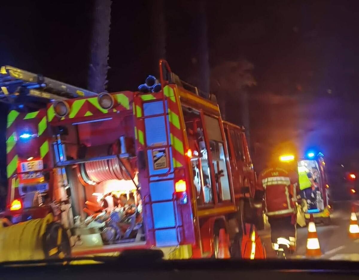 Accident de la route les pompiers du Var