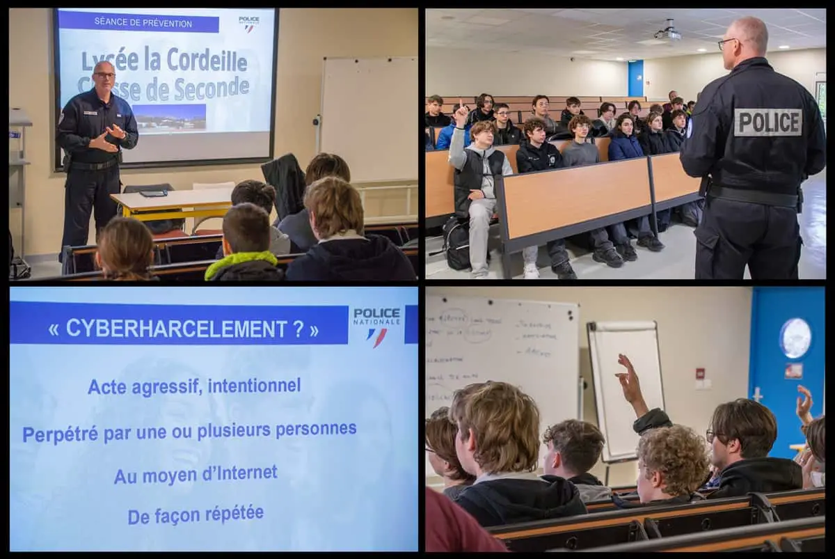 Police cyberharcèlement Lycée Ollioules