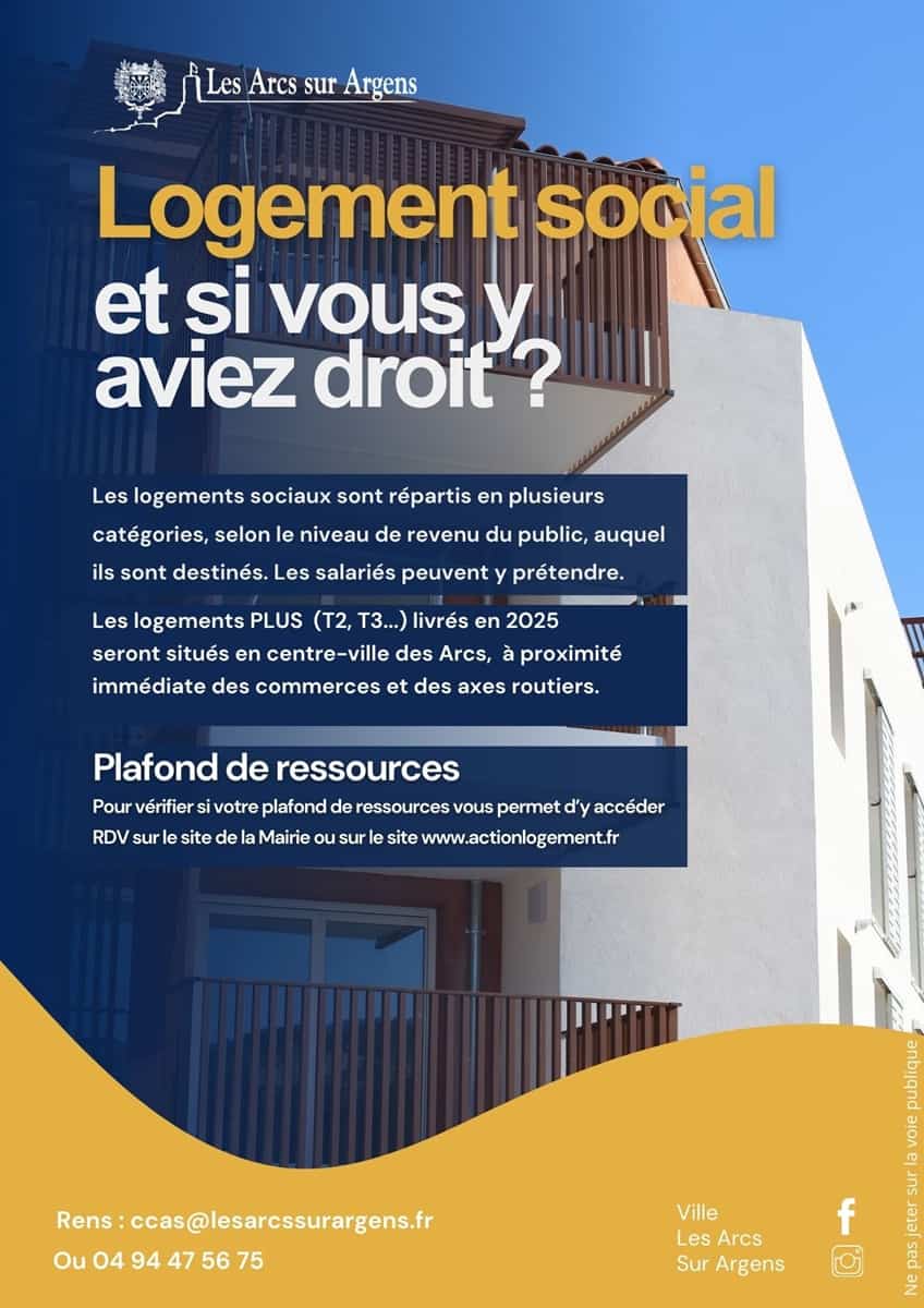 Logement social Les Arcs-sur-Argens 2025