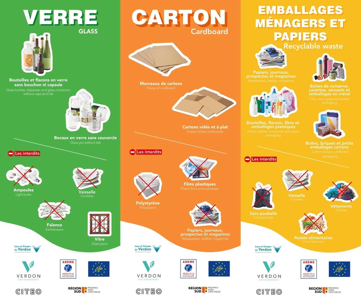 Nouvelle signalétique tri des déchets CCLGV