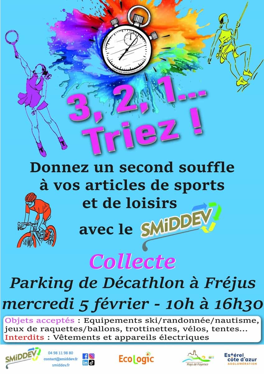 Collecte solidaire sport Fréjus