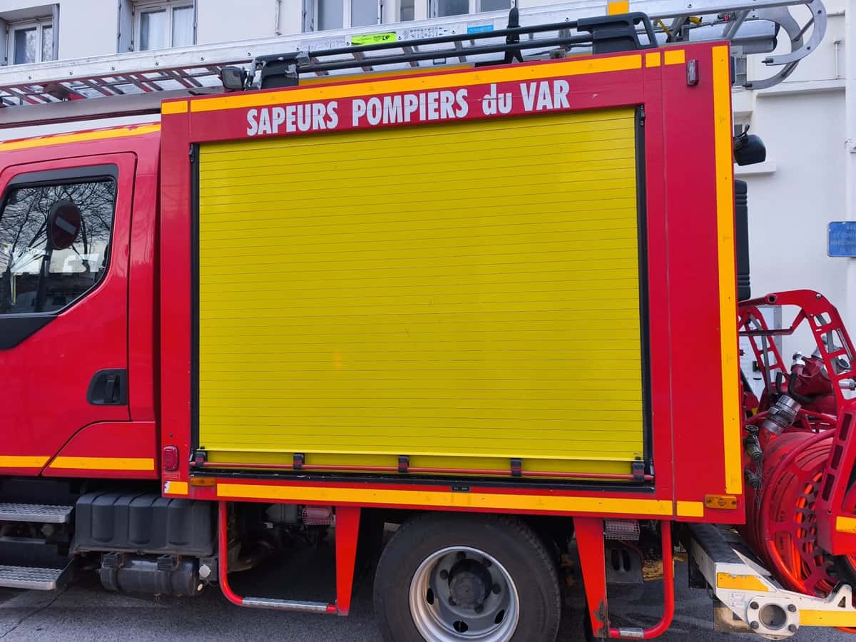 Accident Nice rue de la Buffa Camion de Pompiers du Var